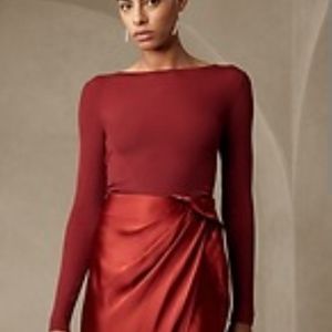 NWT Banana Republic Ines XL CABIN RED